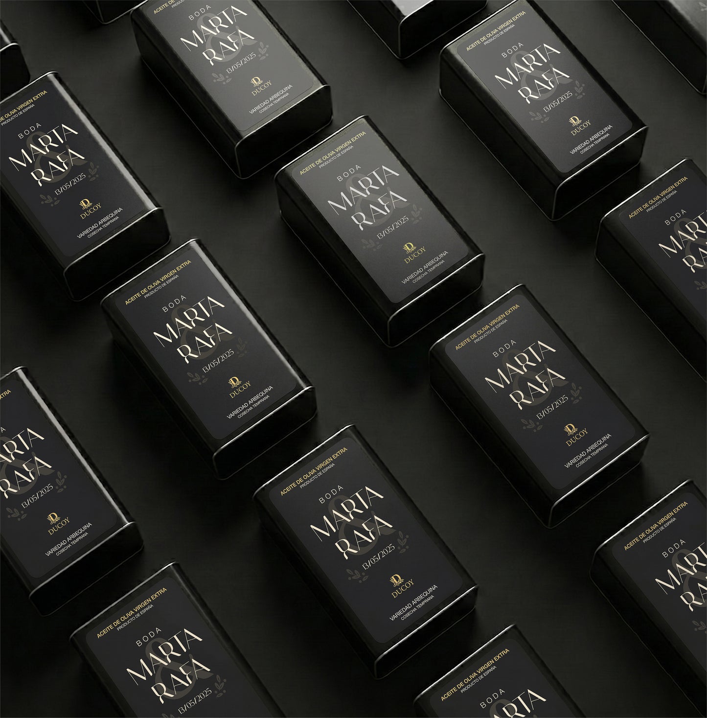 Aceite de Oliva Virgen extra personalizable para bodas y eventos